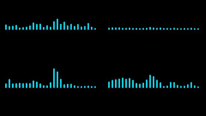 【原创】蓝色动态可视化声波 20S带通道