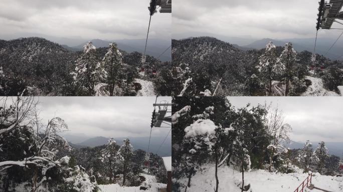 D四川洪雅瓦屋山冰雪风光