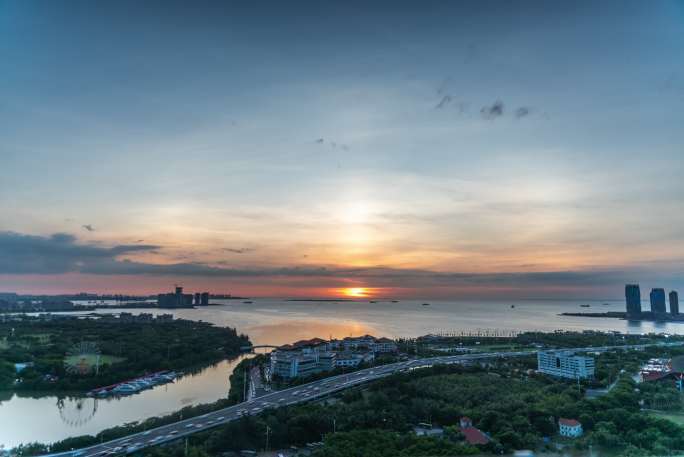 海南海口城市风光