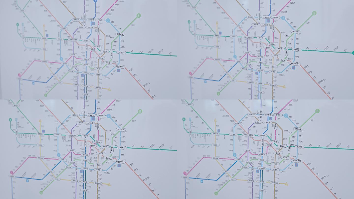 4K正版-成都地铁线路图 02