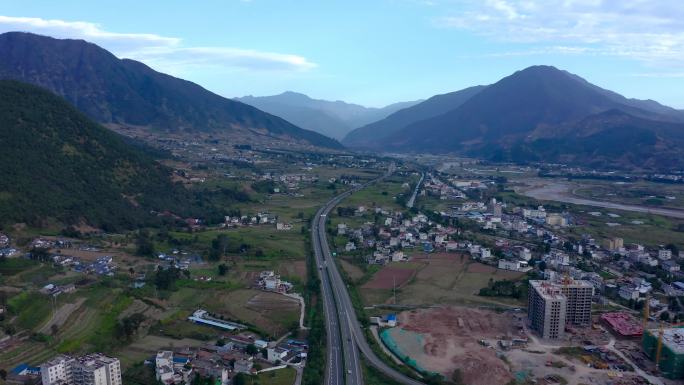 德昌 交通 道路　铁路　火车 航拍