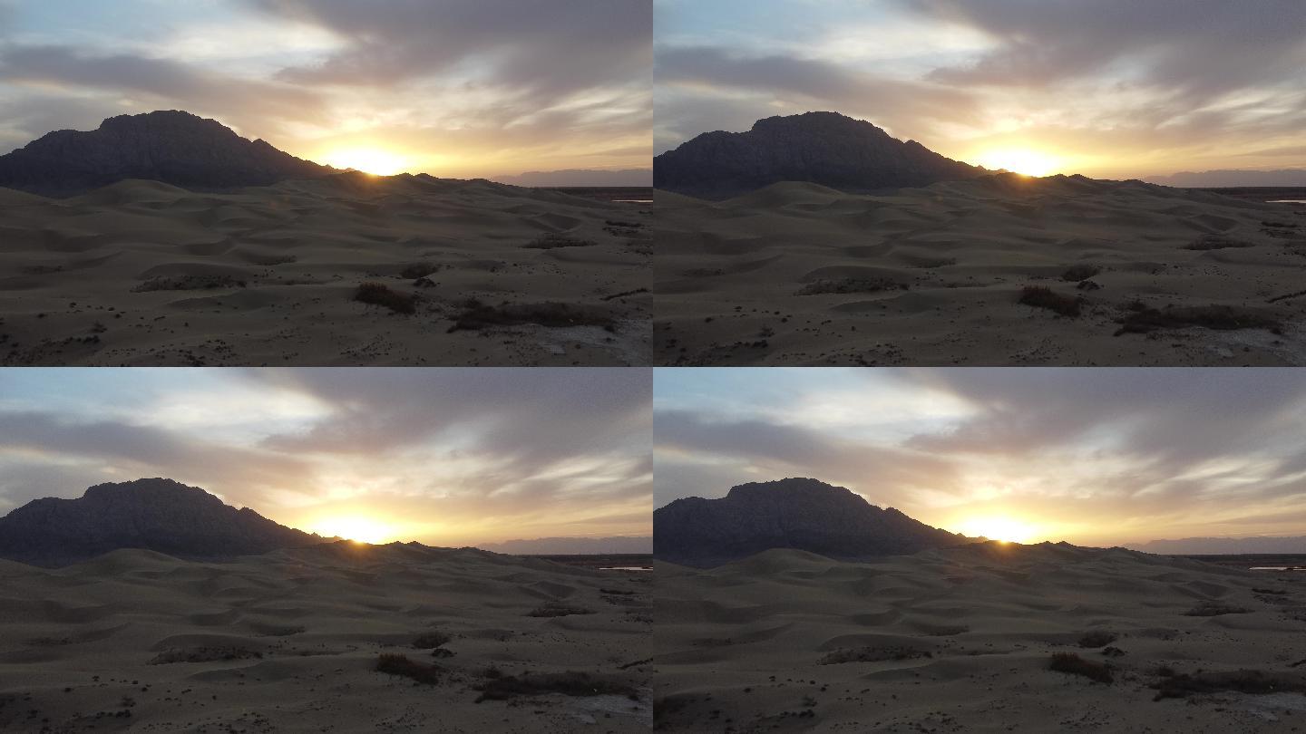 图木舒克市沙漠日落