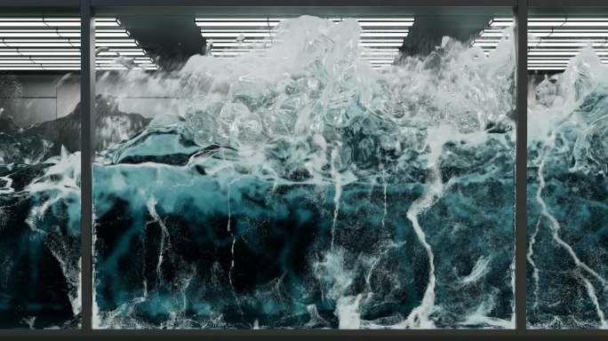 裸眼3d海浪翻滚冲击屏幕4K（可定制）