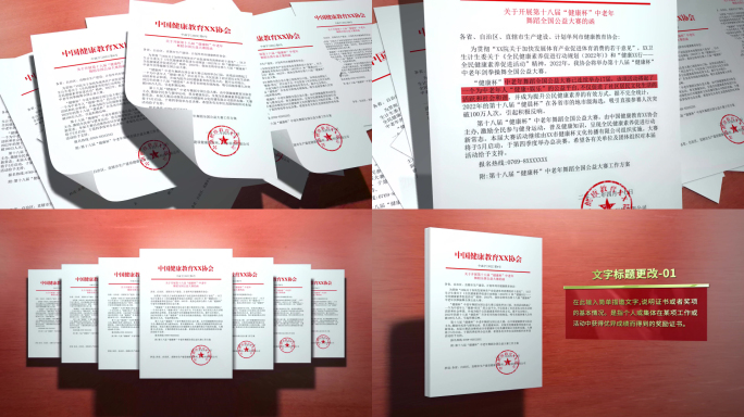 红头文件-政府文件-证书展示（原创）