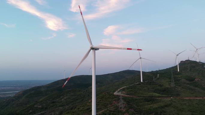 航拍 能源 青山环保 绿色 低碳 风场电