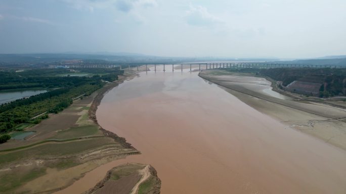 黄河放水河道枯竭B