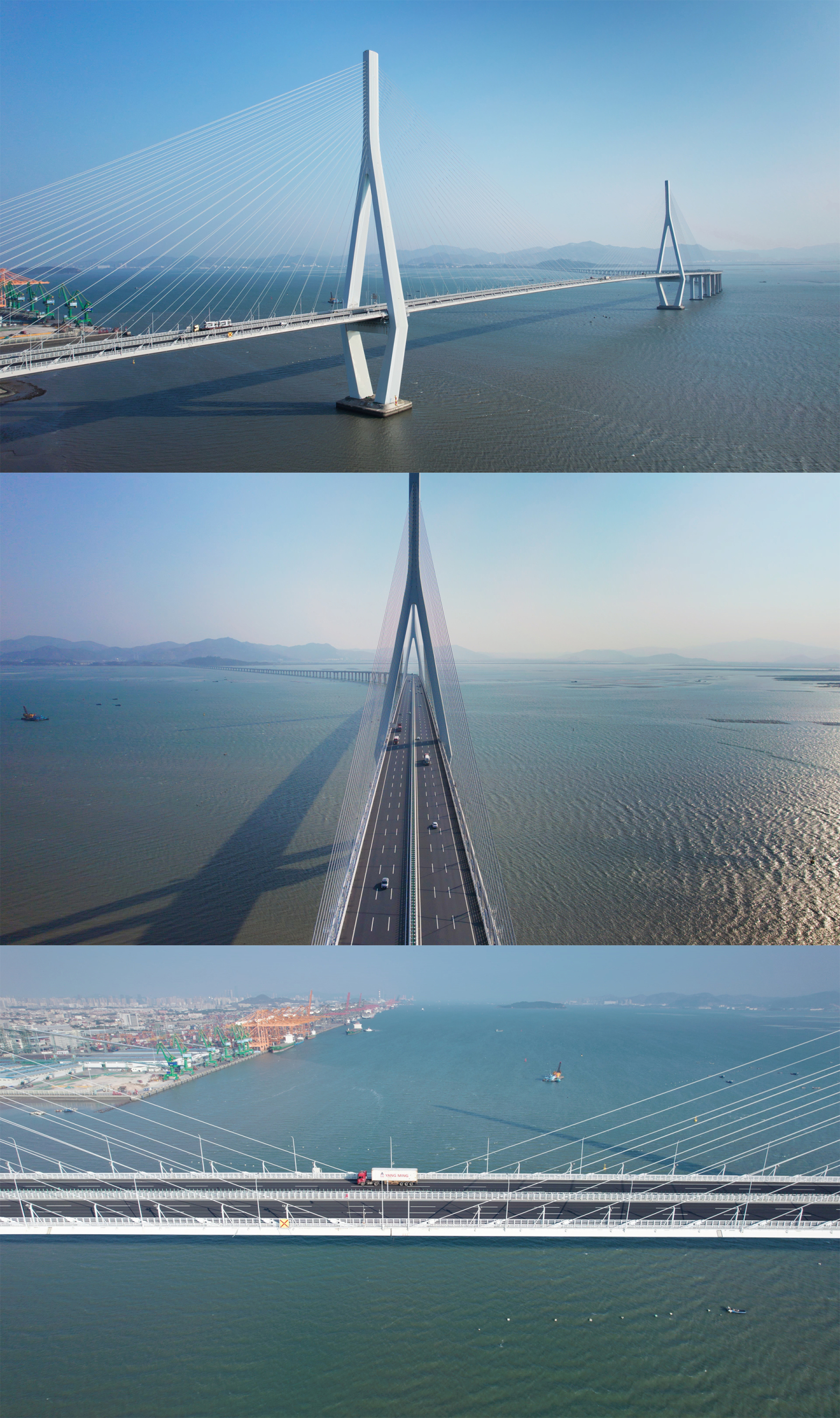 4K航拍厦漳大桥多角度多镜头
