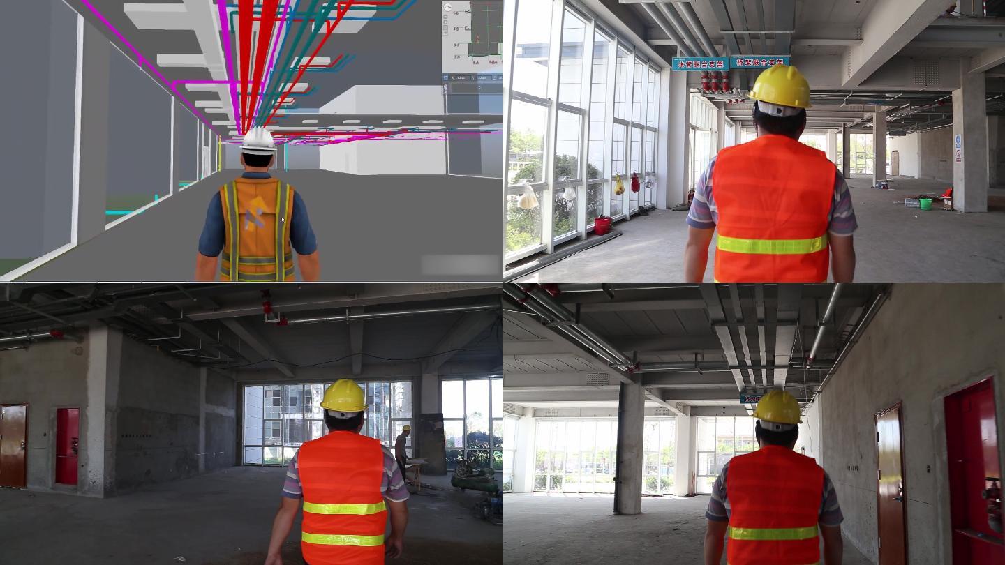 bim建筑设计效果和建筑实景的原位对比