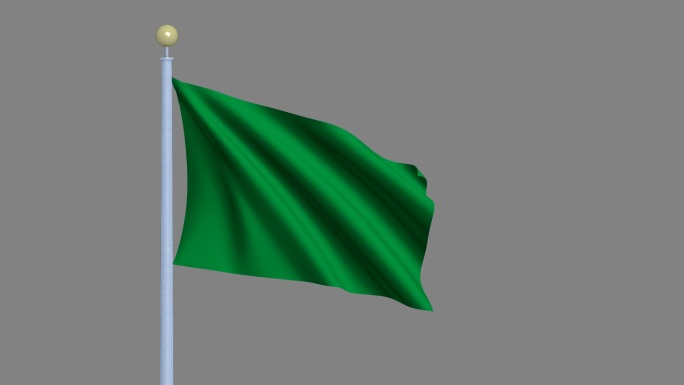 在风中挥舞的利比亚国旗-高度详细的国旗