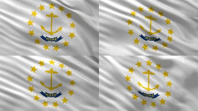 罗德岛州国旗无休止循环