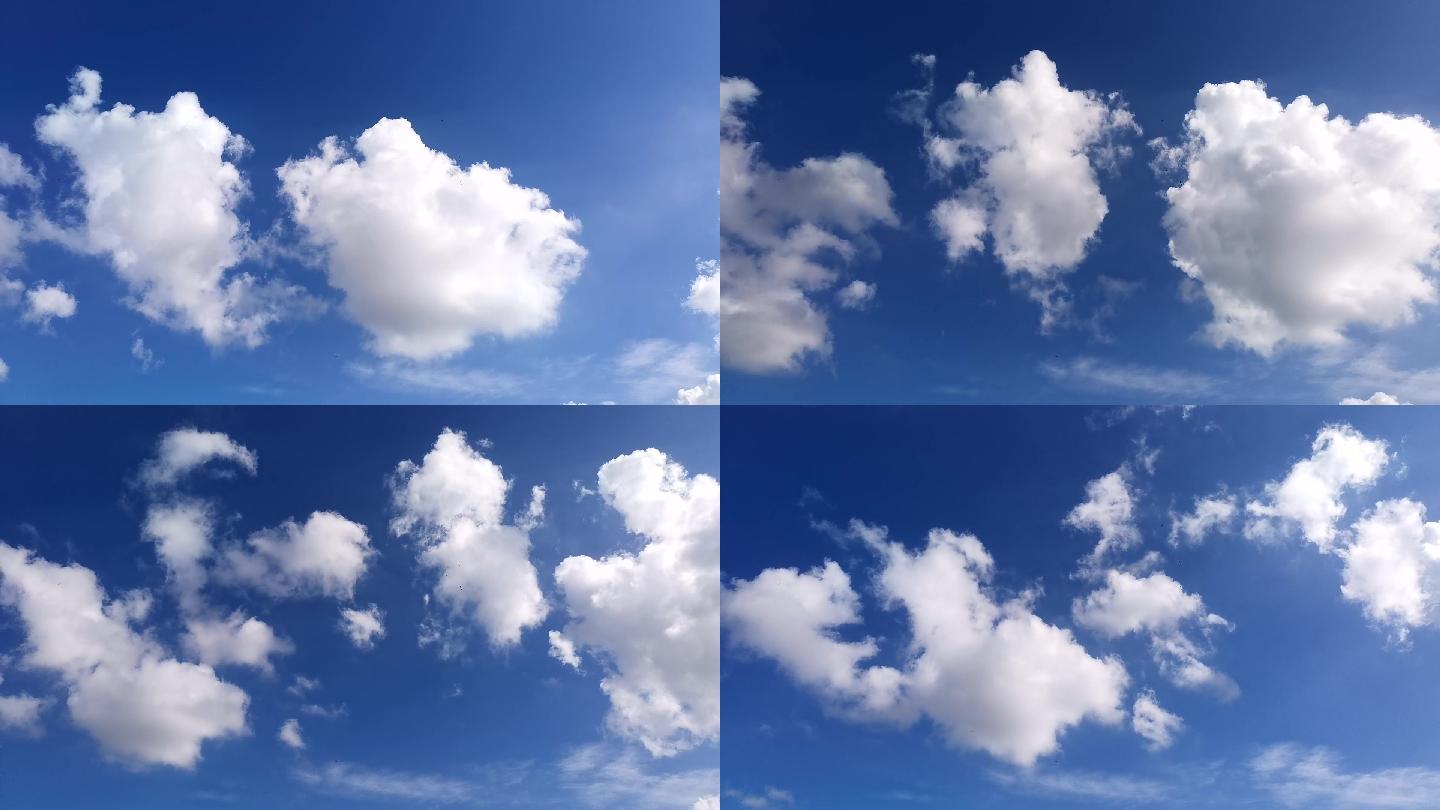 蓝天白云延时天空云朵