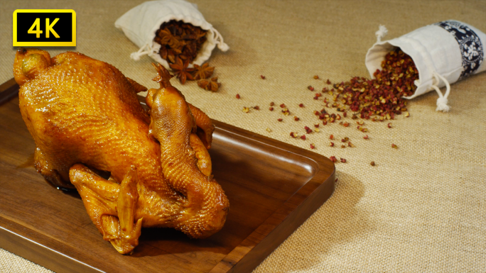 原创老北京烤鸡做菜过程美食食材特色油炸