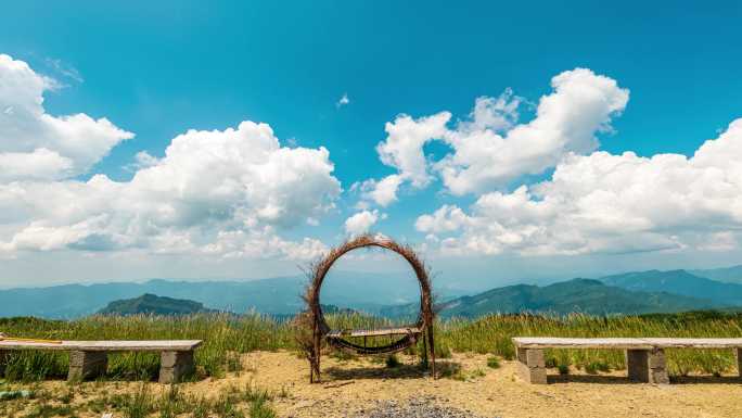 重庆赵云山风景区蓝天白云