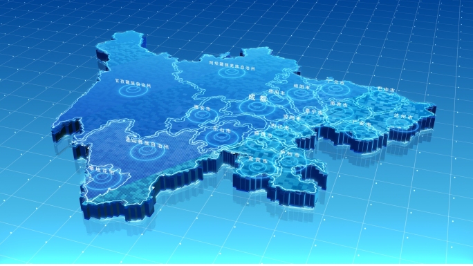 科技四川地图 科技方块生长地图 辐射