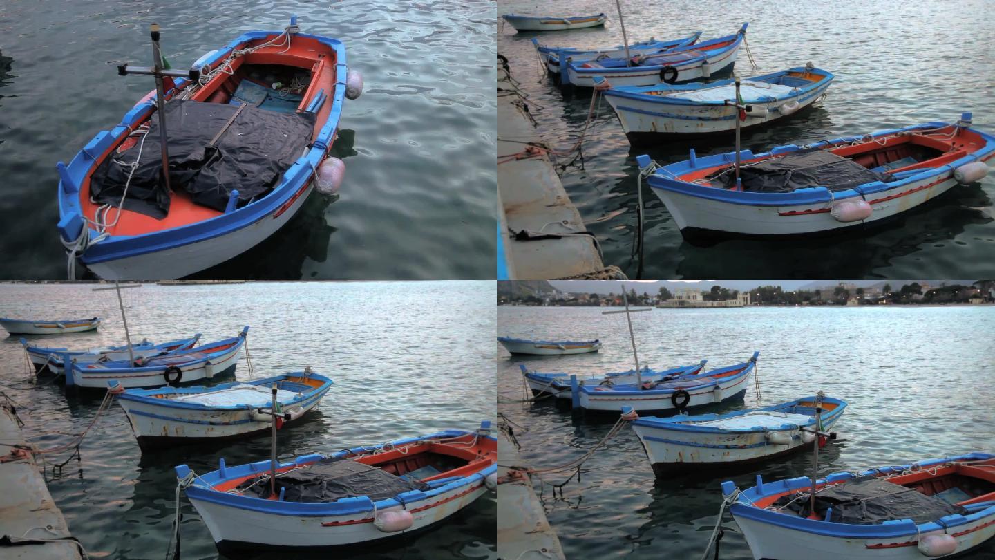 意大利西西里岛渔船序列