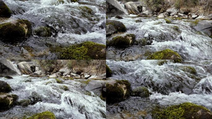 自然风光 湍急溪流 绿水青山 北国风光