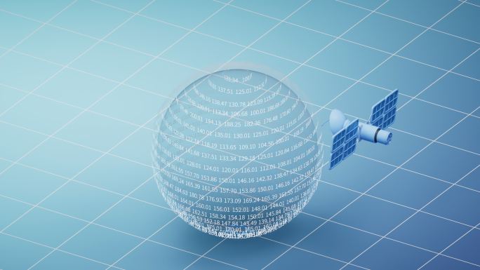 数字信息概念球体3D渲染