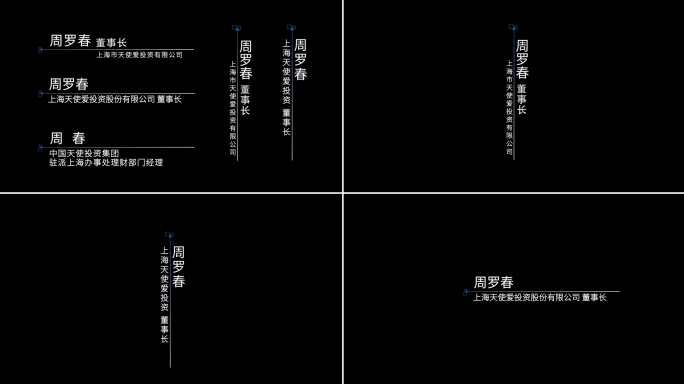 简洁人名条