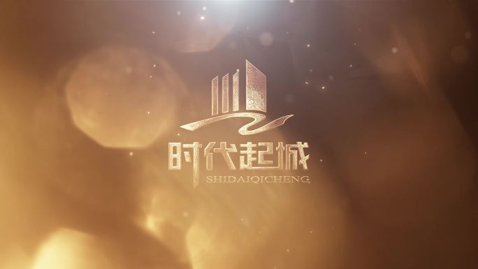 4K和HD两版本粒子擦除质感地产LOGO
