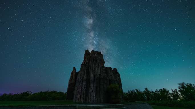 重庆白马山龙门银河星空