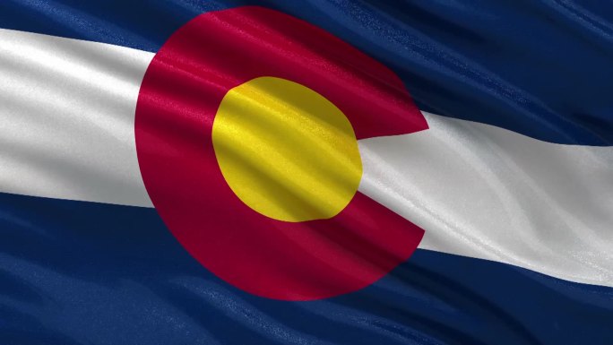 科罗拉多州国旗无休止循环