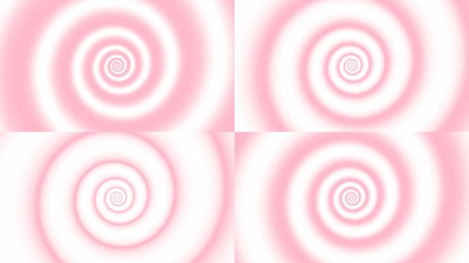 催眠软粉白色螺旋背景，环状
