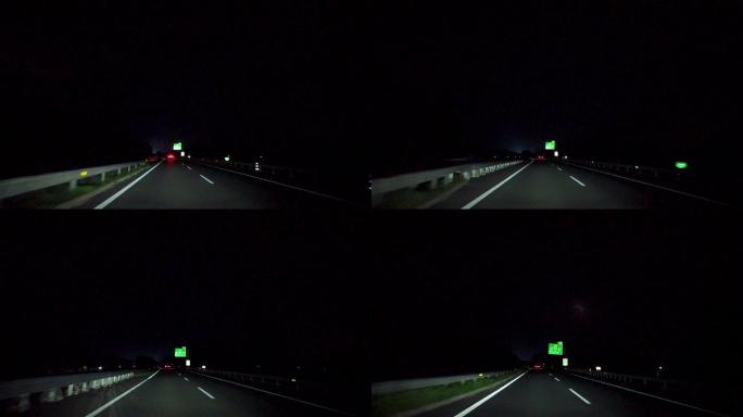 夜间高速公路 闪电 004