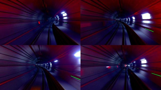 【4K】地铁时空隧道穿梭视角