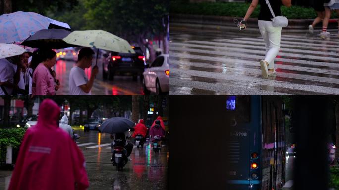 雨天街道