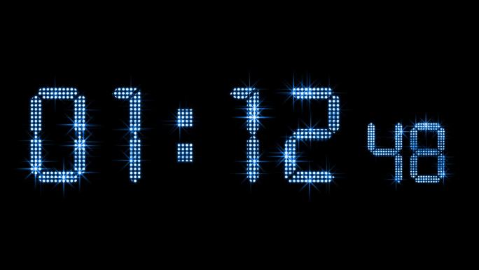 蓝色闪耀星光闪闪倒计时2分钟精确到毫秒