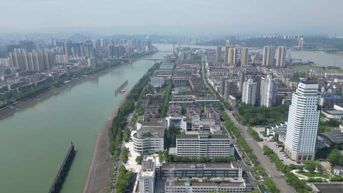 航拍湖北宜昌中国长江三峡集团有限公司