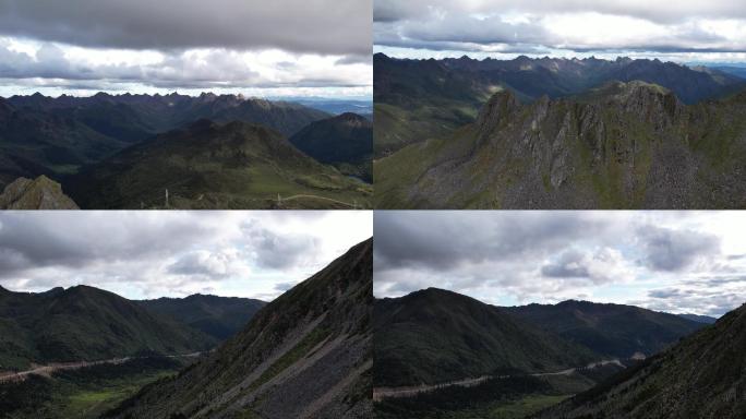 航拍 云南 大山 美景  风景 花草