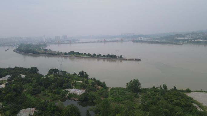 湖北宜昌三峡葛洲坝航拍 (5)