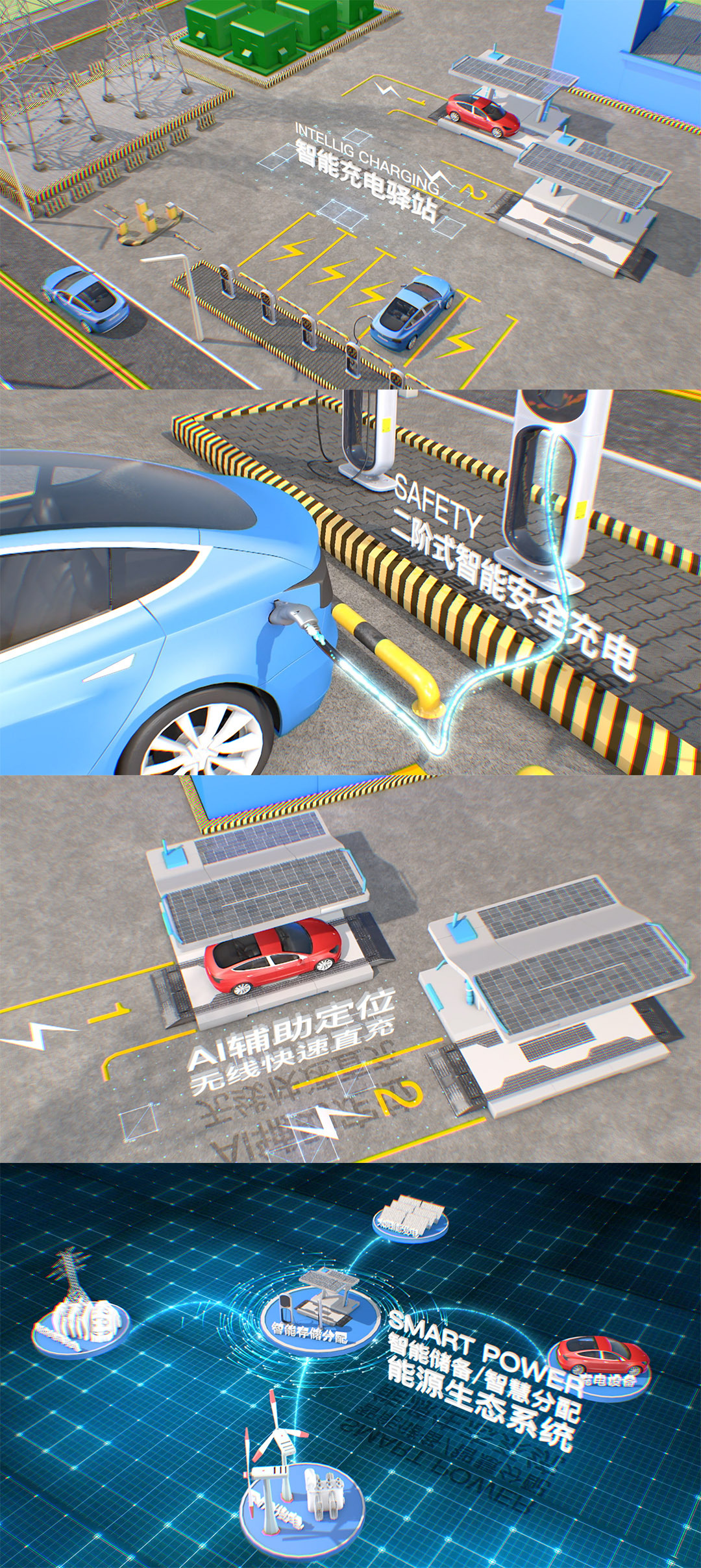 新能源汽车智能充电系统演示