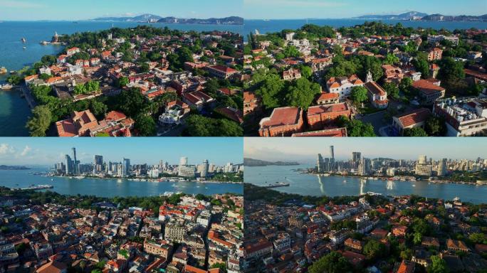 航拍厦门鼓浪屿风光合集