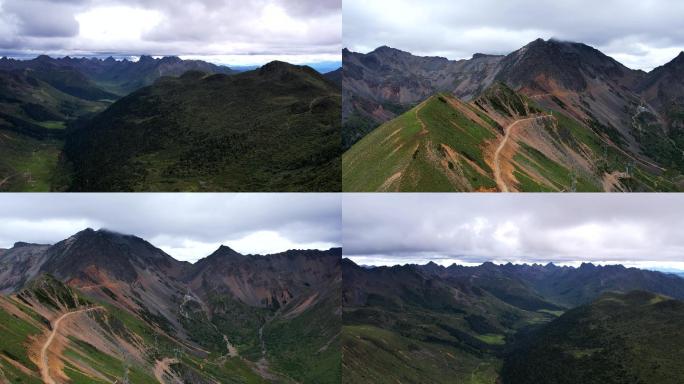 航拍 云南 大山 美景  风景 花草