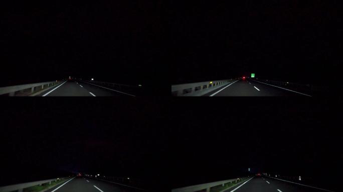 夜间高速公路 闪电 003