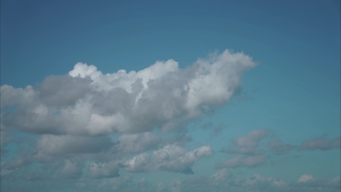 蓝天白云 清新天空 风吹云朵 天空 云朵