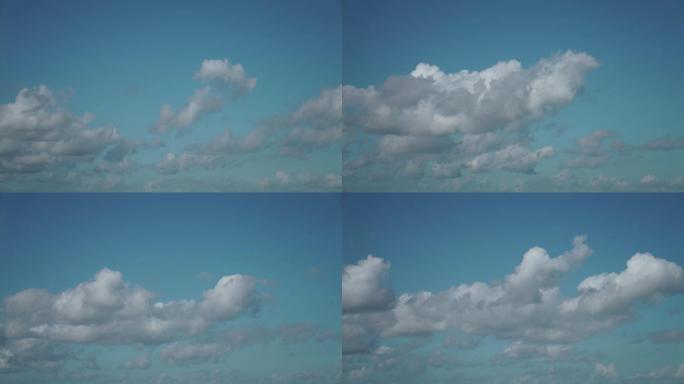 蓝天白云 清新天空 风吹云朵 天空 云朵