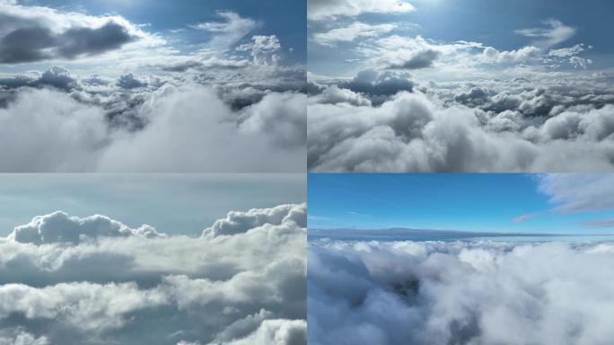 云层 上空视角