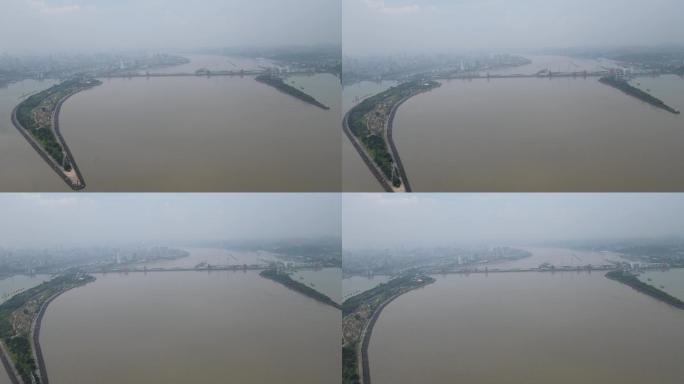 湖北宜昌三峡葛洲坝航拍 (2)