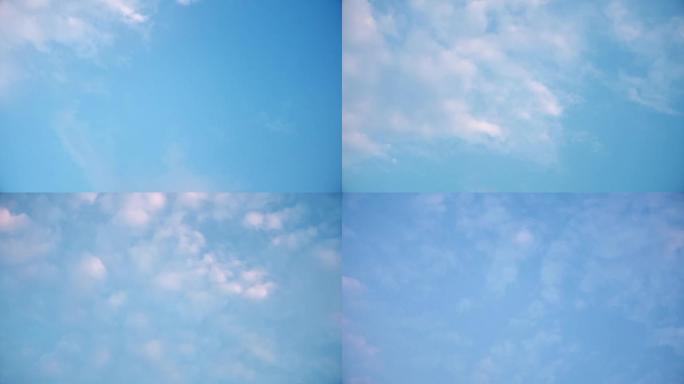 【HD天空】轻云薄雾梦幻蓝天白云朦胧云景