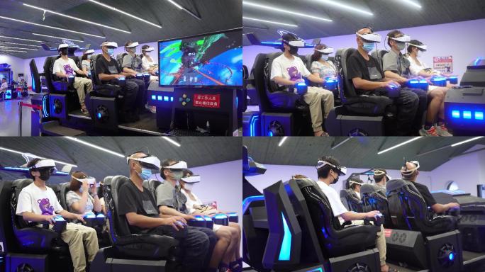 4K高清VR商场游戏体验过山车虚拟游戏