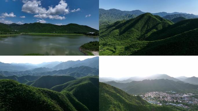 夏天逆光 山水风光 自然美景