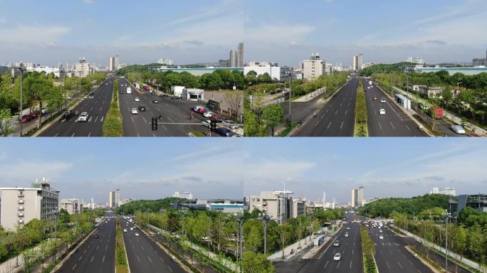 【4K】长沙高新区桐梓坡路提质改造航拍