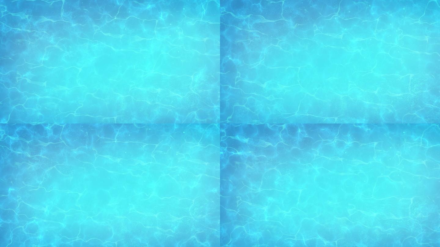 游泳池水波纹卡通动画水面素材视频