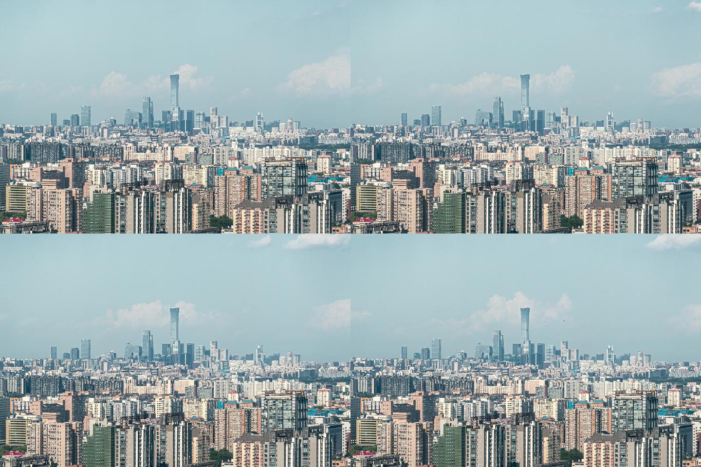延时摄影4K｜俯瞰北京城市地标建筑群