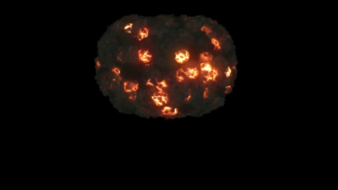 蘑菇云和慢动作爆炸。包括Alpha通道