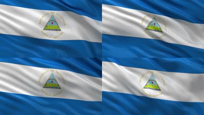 尼加拉瓜国旗是一个无尽的圆环