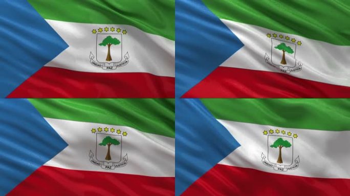 几内亚-季铵盐（quatorial几内亚）国旗是一个无尽的圆环